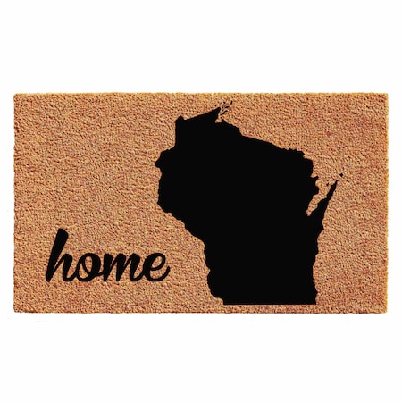 Calloway Mills Entrance Mat, Coir, Natural, Black 105462436